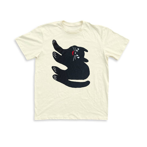 Odin the Cat Tee #3 - Cream