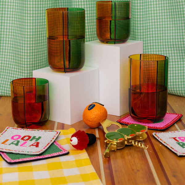 High Ball Glasses - Colorblock