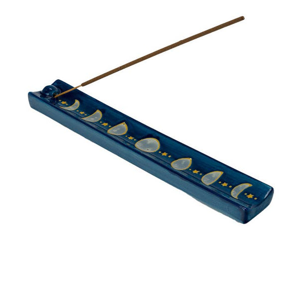 Handpainted Ceramic Incense Holder - Moon Phase