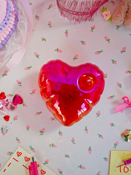 Balloon Heart Pipe - Red