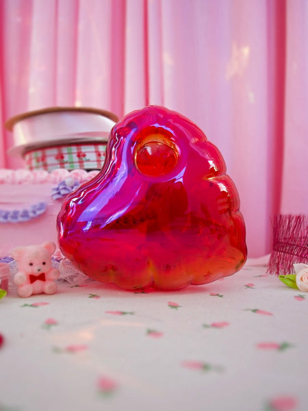 Balloon Heart Pipe - Red
