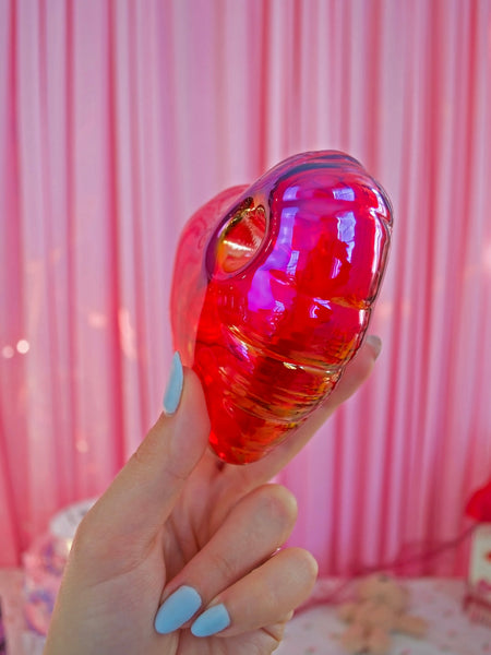 Balloon Heart Pipe - Red