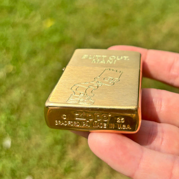 Butt Out Lighter - Brass