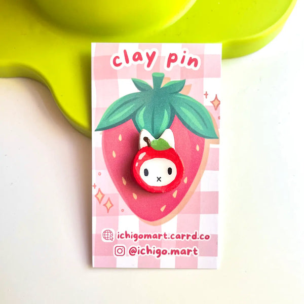 Miffy Fruit Handmade Clay Pins