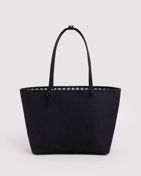 Large Nylon Reversible Tote - Black Mix