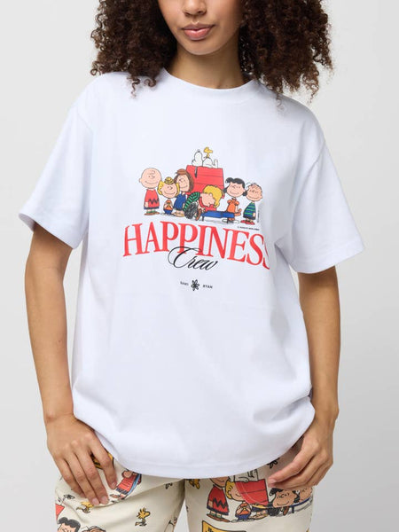 Peanuts Happiness Crew Oversized Tee