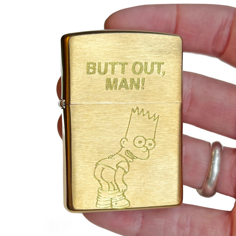 Butt Out Lighter - Brass