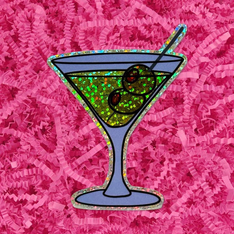 Giltter Martini Sticker