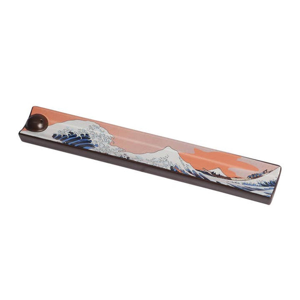 Handpainted Ceramic Incense Holder - Great Wave