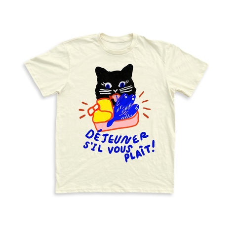 "Lunch Please!" Unisex Tee - Cream