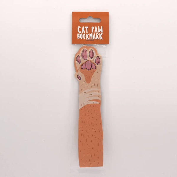 Orange Cat Paw Bookmark