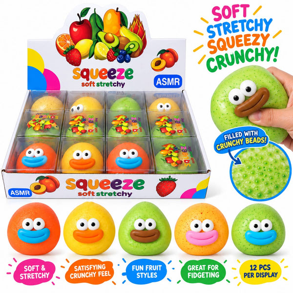 Crunchy Smiley Fruit Squishies