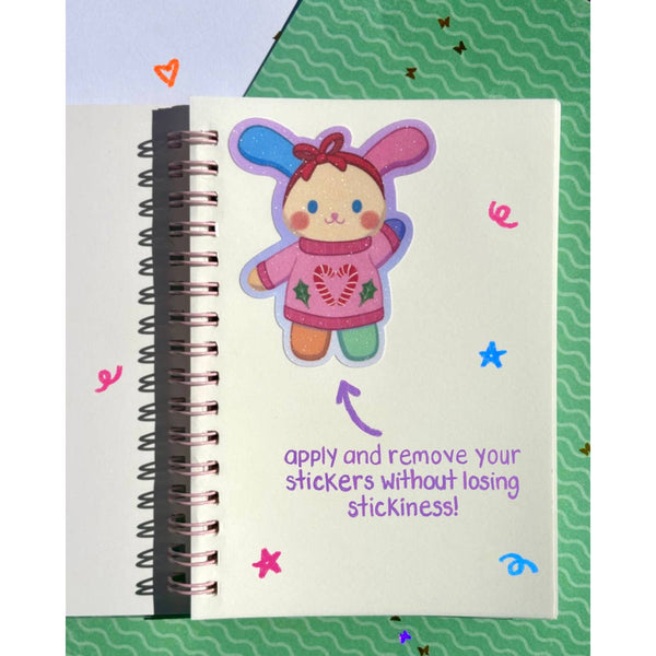 Sanrio Quilt Pattern Reusable Sticker Book