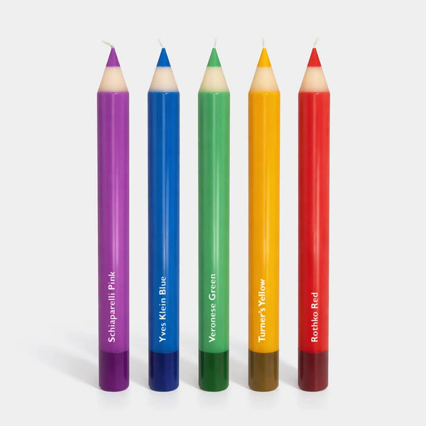 Pencil Taper Candles – Multicolor