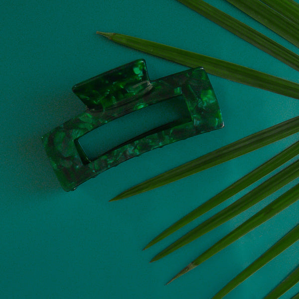 Paradise Hair Claw - Emerald