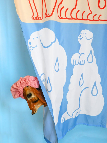 "Wet Dogs" Shower Curtain