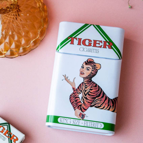 Tin Accessory Case - Tiger