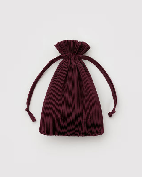 Pleated Baggu - Mahogany