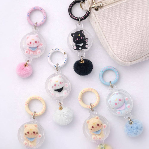 Cat Capsule Fluffy Keychain Blind Box