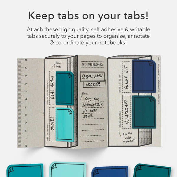 Bookaroo Sticky Tabs - Greens