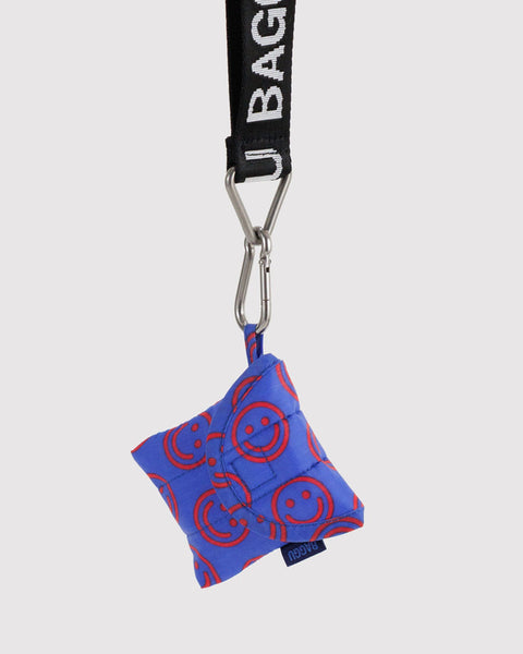 Puffy Earbuds Case - Mini Cobalt Happy