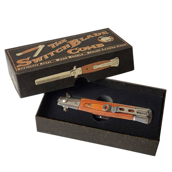Switchblade Comb – Spring-Action Grooming Tool