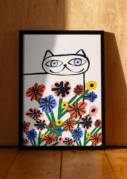 Cat Garden Print
