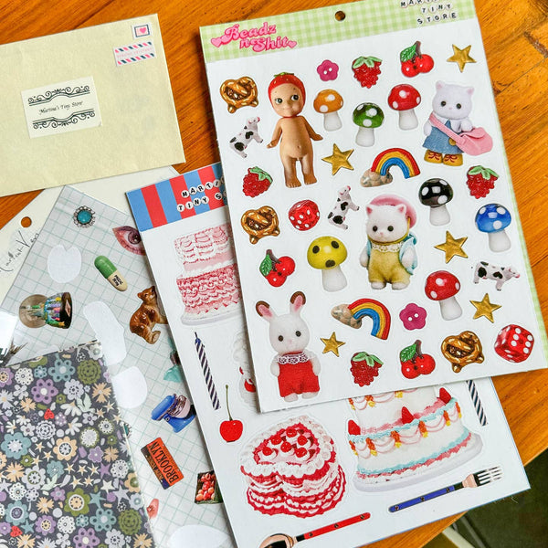 Fakecakery X Tiny Store Stickersheet