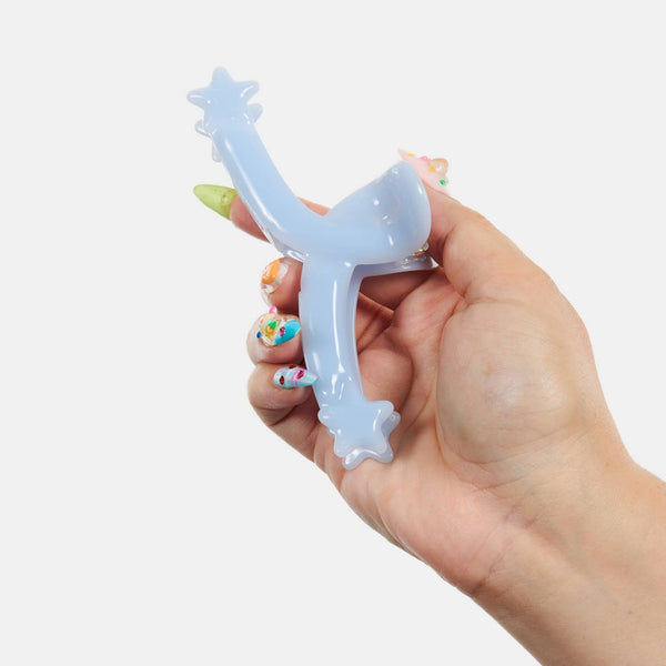 Single Star Loop Claw - Baby Blue