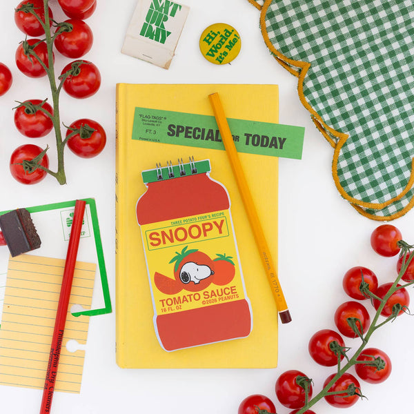 3P4 X Peanuts® Grocery - Snoopy Tomato Mini Notebook