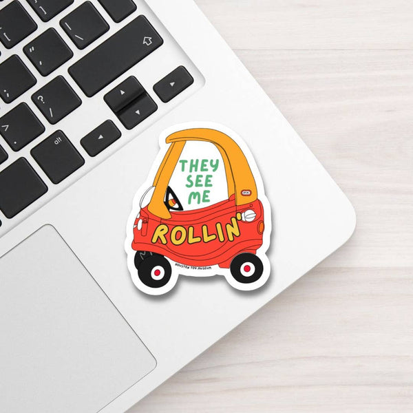 They See Me Rollin' Sticker