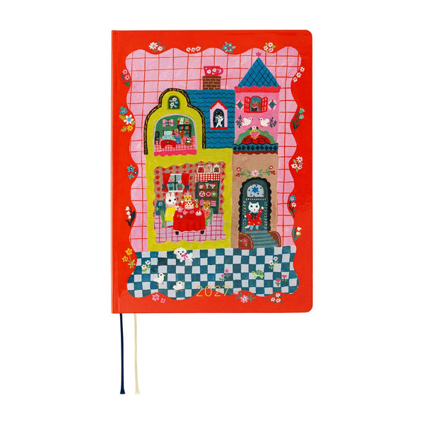 Hobonichi A5 Techo Hon - Yumi Kitagishi: White Cat and Rabbit’s Tea Room
