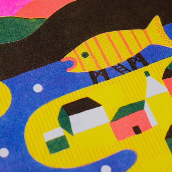 Nowhere in Peru Risograph Print