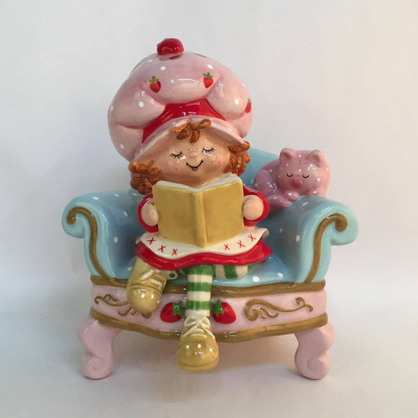 Strawberry Book Nook Figurine