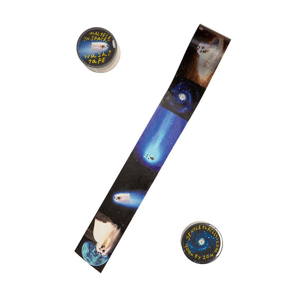 Maltese in Space Washi Tape