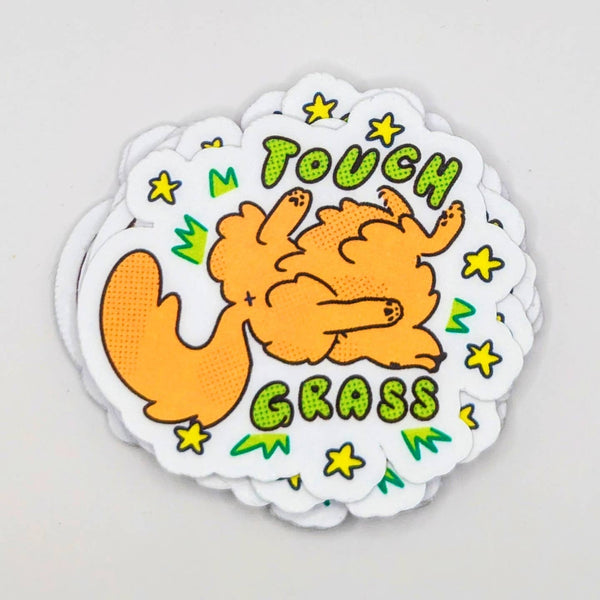 "Touch Grass" Dog Sticker