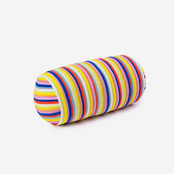 Circus Stripe Bolster Pillow - Rainbow