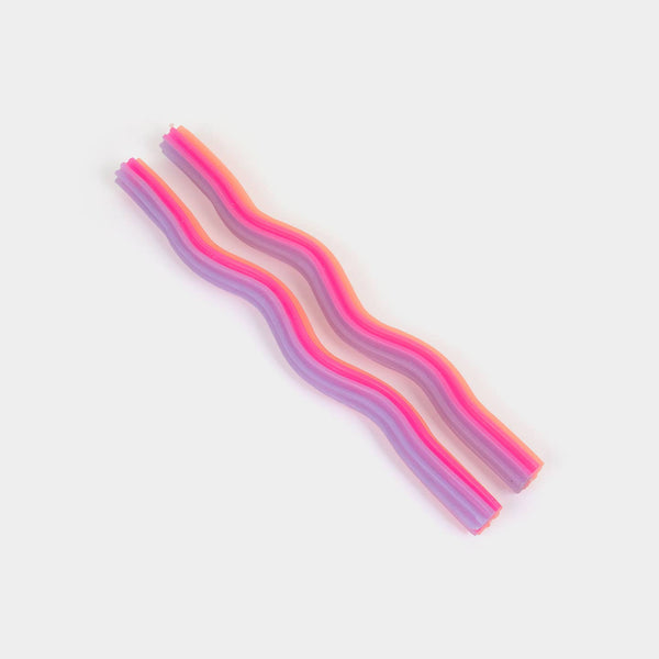 Wiggle Candles 11" - Orange, Pink & Lav. (2 Pack)