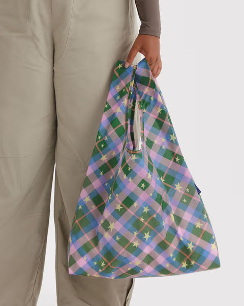 Standard Baggu - Green Star Plaid