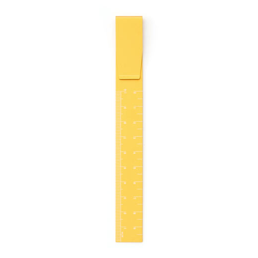 Clip Metric Ruler - Yellow