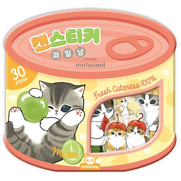 Mofusand Can Jelly 30 Stickers Set – Shark or Fruit Cat