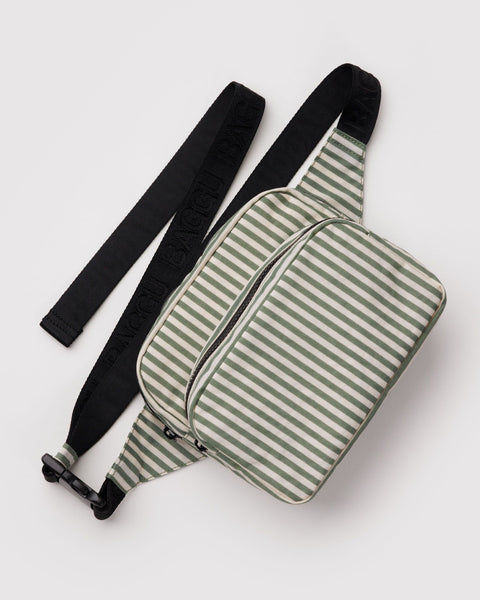 Fanny Pack - Sage Stripe