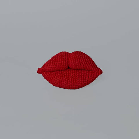 Cotton Crochet Lips Toy