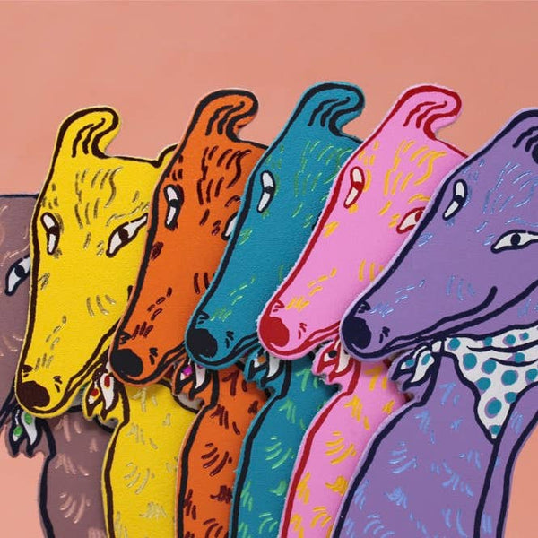 Dog Tails Bookmark - Orange