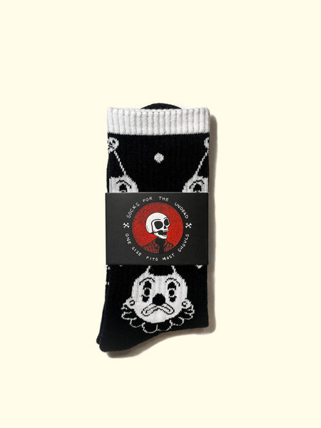 Clown Print Cotton Socks