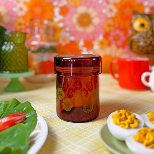 Retro Sunflower Jar
