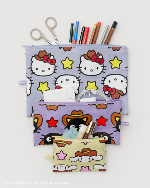 Flat Pouch Set - Hello Kitty & Friends Western