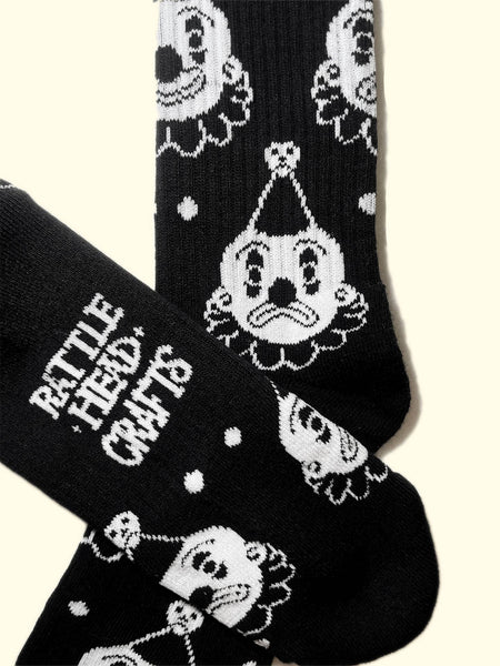 Clown Print Cotton Socks