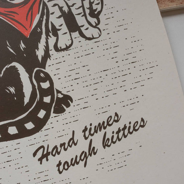 Meowboys Western Print