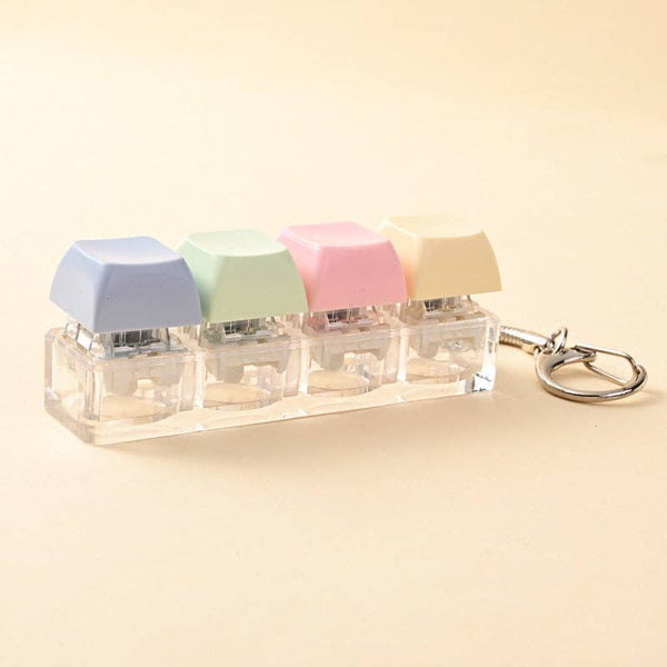 Button Keycaps Keychain
